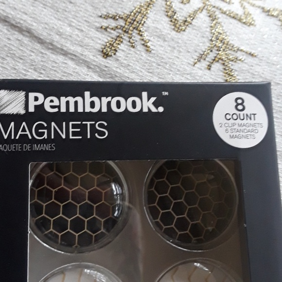 8 Count Basic But Classy Patterned Office Magnets - Picture 4 of 5